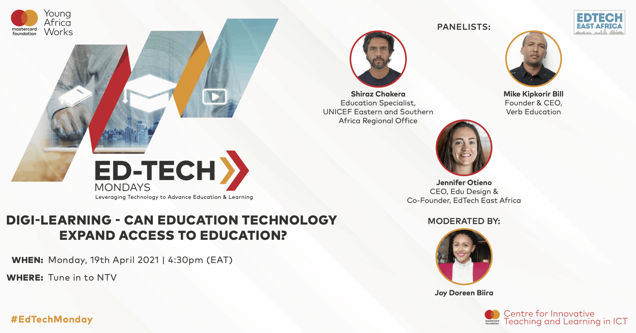 Mastercard Foundation Centre for Innovative Teaching and Learning in ICT launched Ed-Tech Mondays in 2019