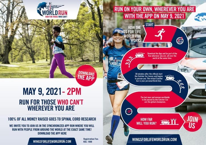 Wings For Life Run 2021 Poster